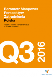 Barometr Manpower Perspektyw Zatrudnienia Q3 2016