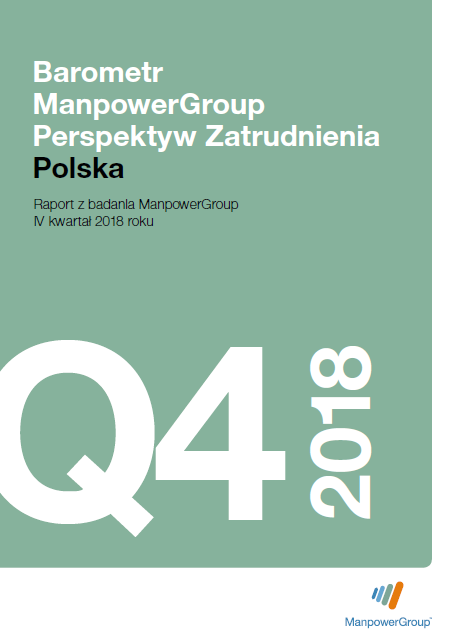 Barometr ManpowerGroup Perspektyw Zatrudnienia Q4 2018