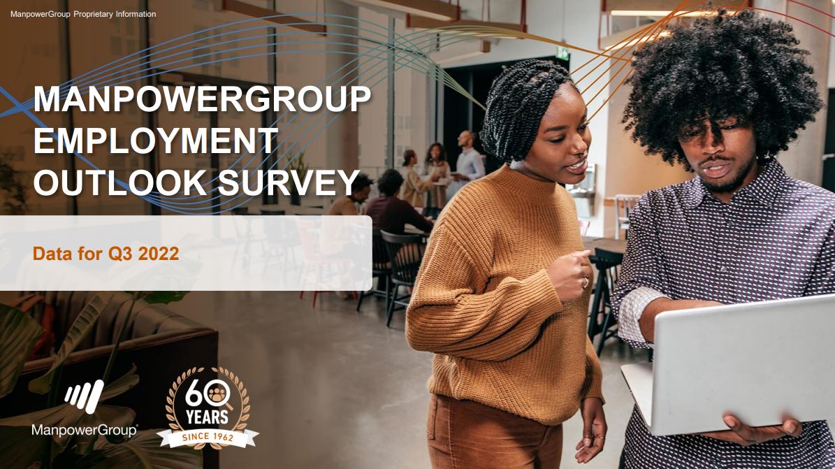 ManpowerGroup Employment Outlook Survey Q3 2022